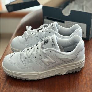 Kids White New Balance 550.  NIB. Size 13.5